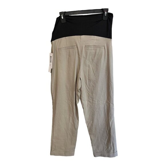 Tribal Cuffed Maternity Pants~Size 16W~Khaki Ankle Trouser~Stitch Fix NWT~L11 14 - Picture 5 of 8